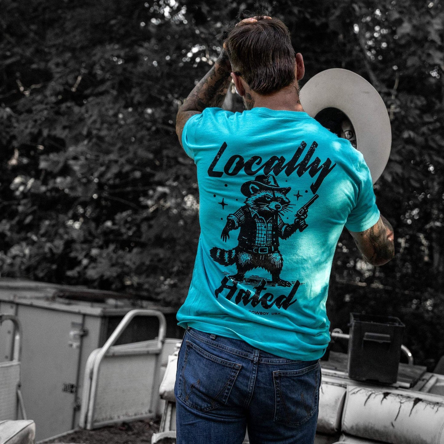 Locally Hated Men's T-Shirt - DIRTY COWBOY USA - Flyclothing LLC