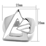 LOS773 - Silver 925 Sterling Silver Ring with No Stone - Alamode - Flyclothing LLC