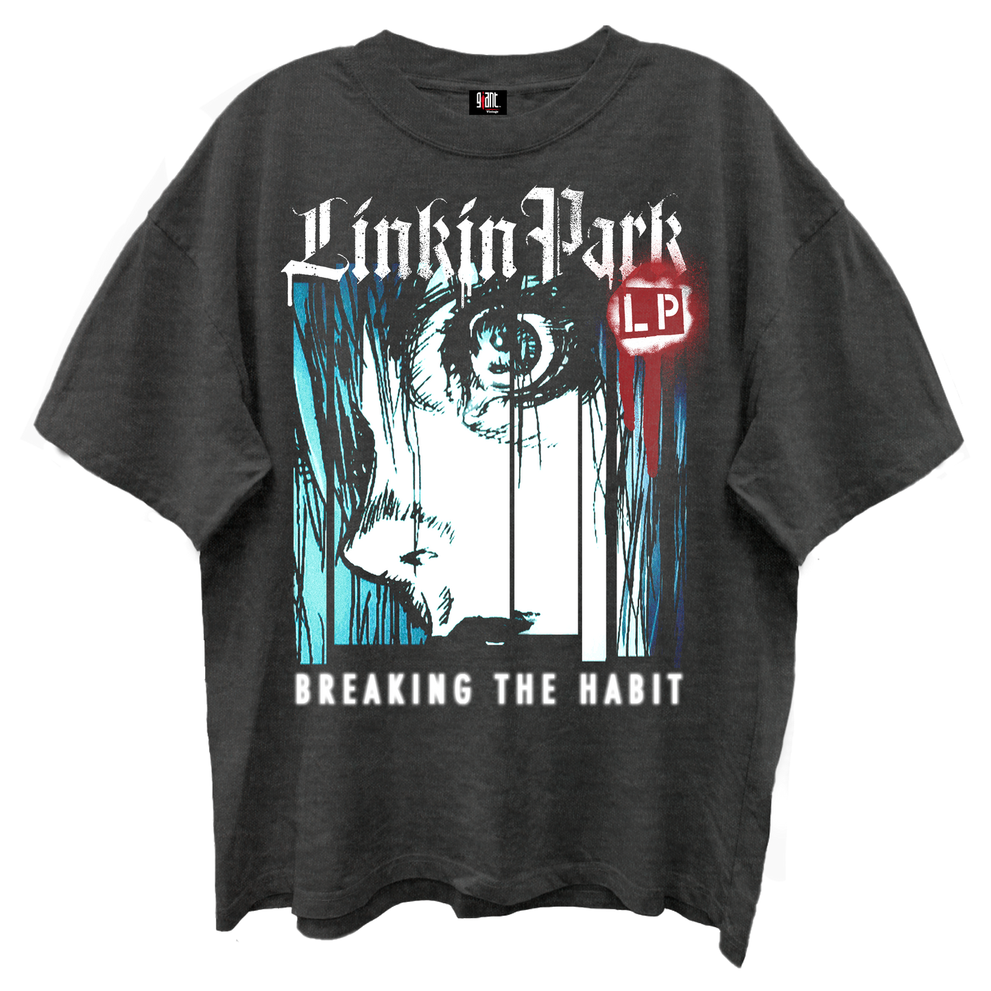 LINKIN PARK BREAKING THE HABIT VINTAGE BLACK T-SHIRT/GIANT VINTAGE