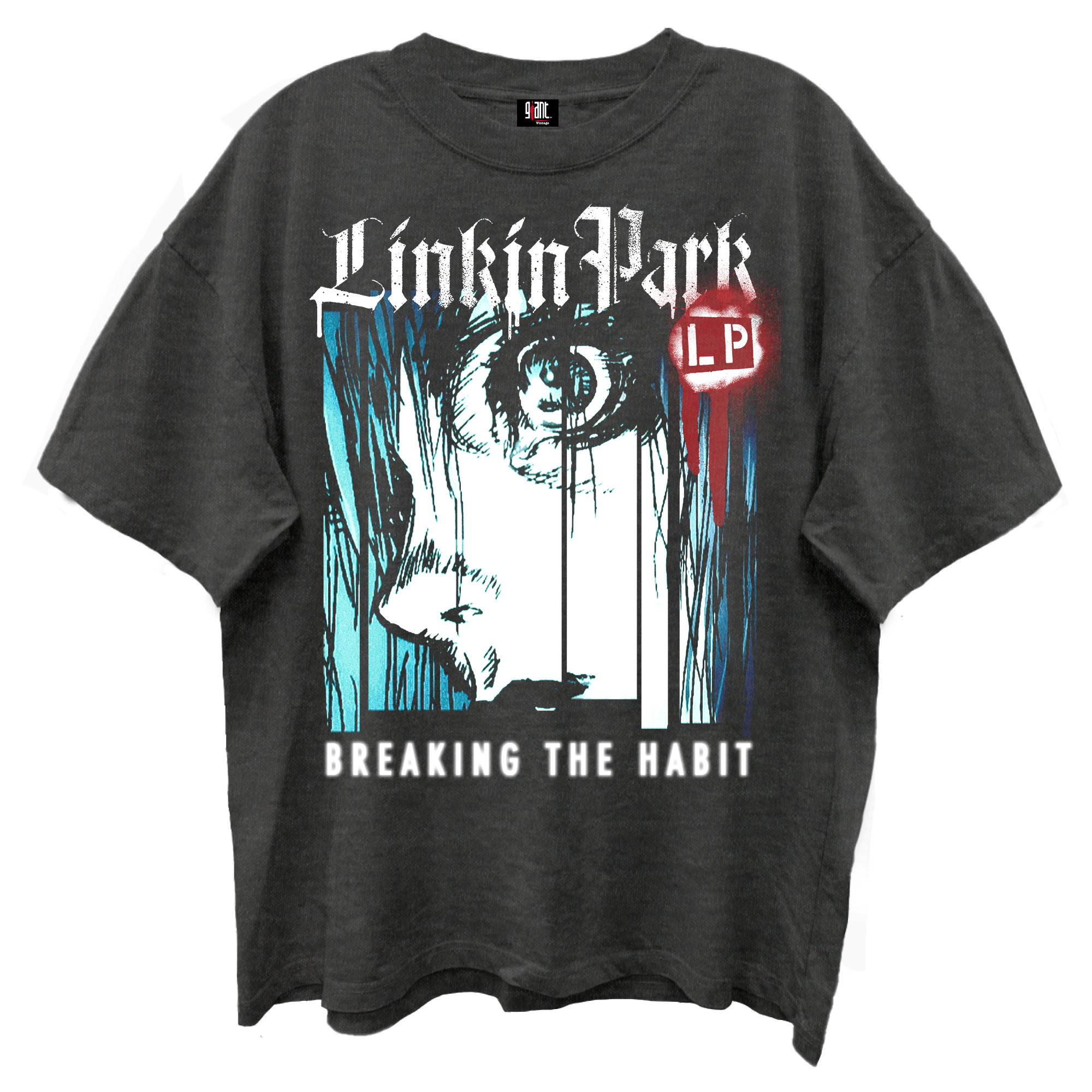 LINKIN PARK BREAKING THE HABIT VINTAGE BLACK T-SHIRT/GIANT VINTAGE