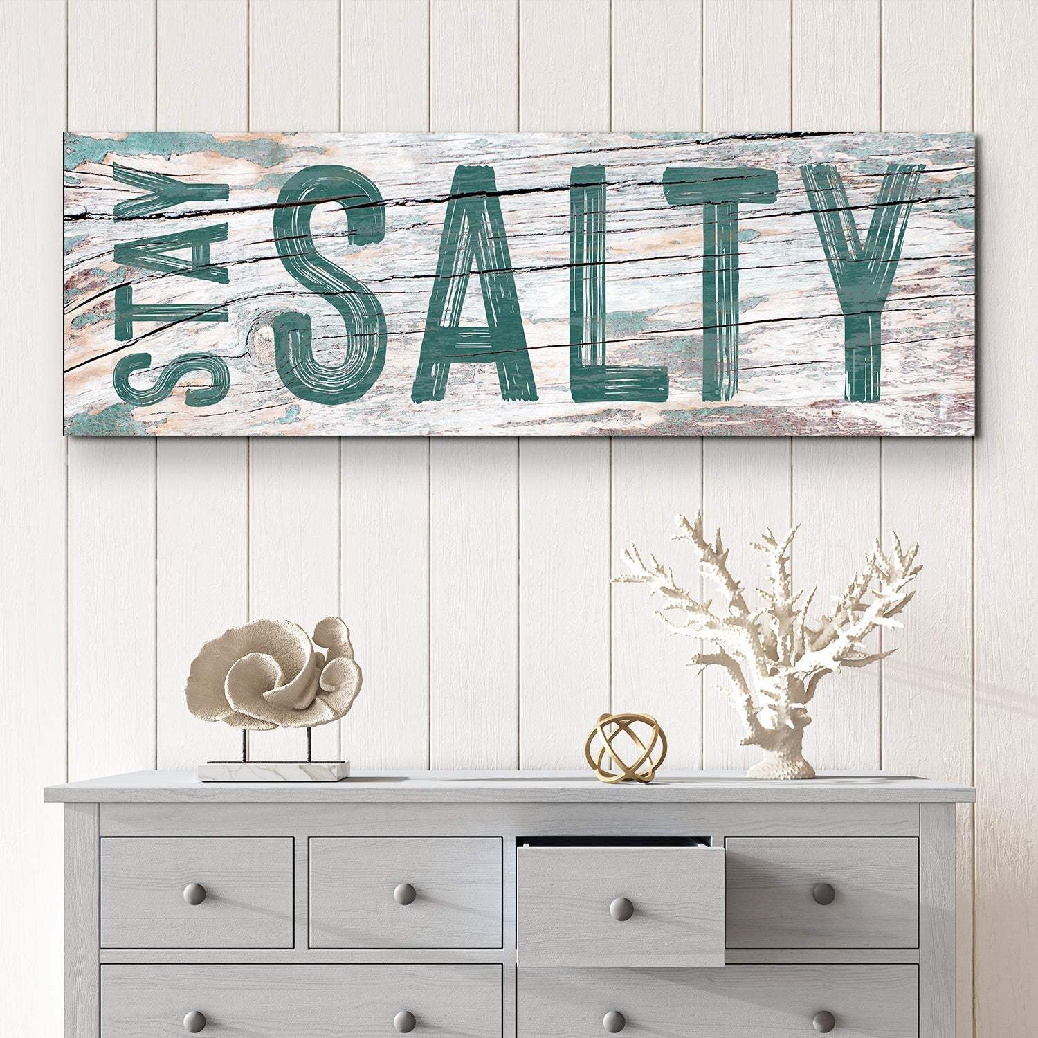 Stay Salty Coastal Sign VI - Tailored Canvases - Flyclothing LLC
