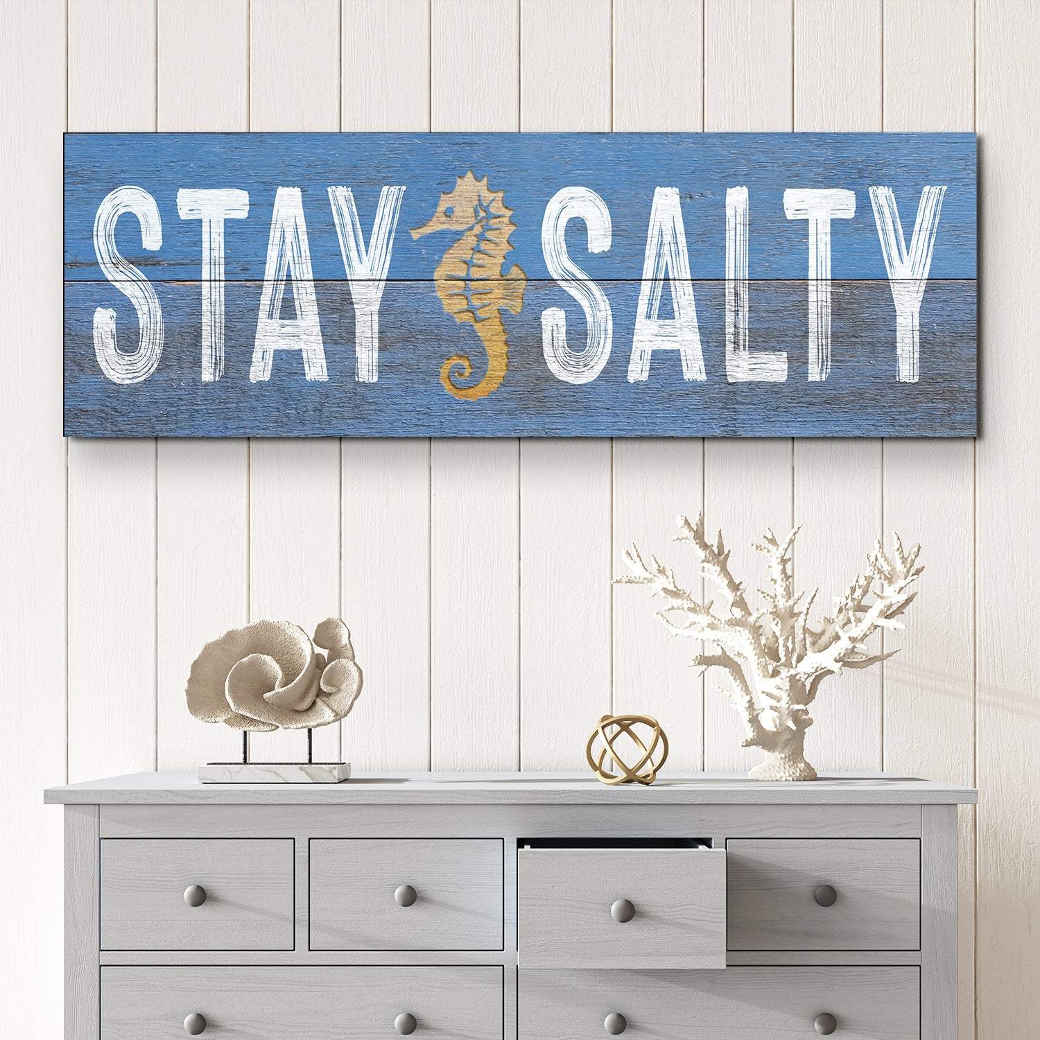 Stay Salty Coastal Sign VII - Tailored Canvases - Flyclothing LLC