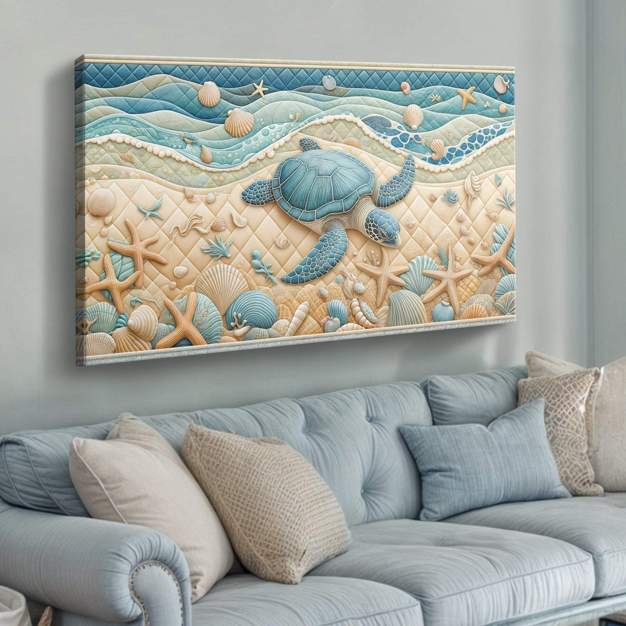 3D Coastal Wall Art IV - Tailored Canvases - Flyclothing LLC