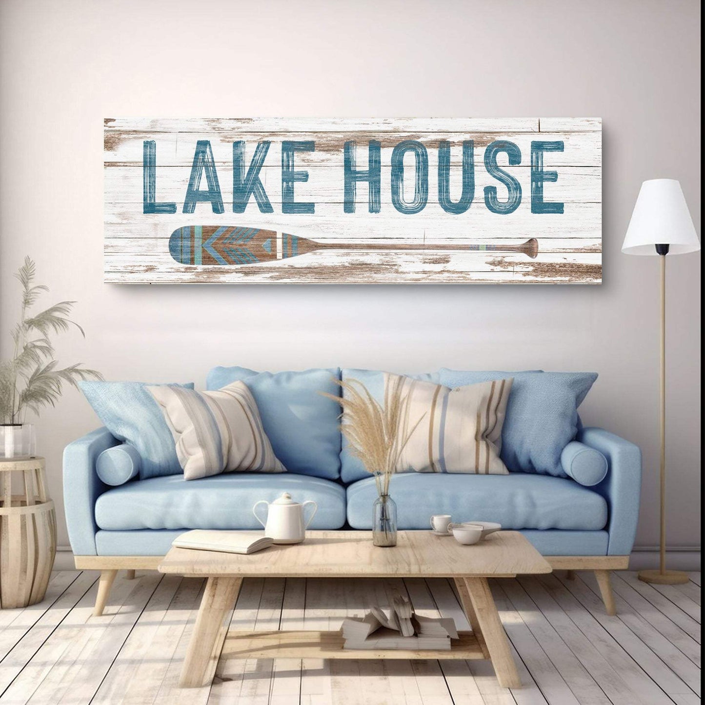 Lake House Coastal Sign II - Tailored Canvases - Flyclothing LLC