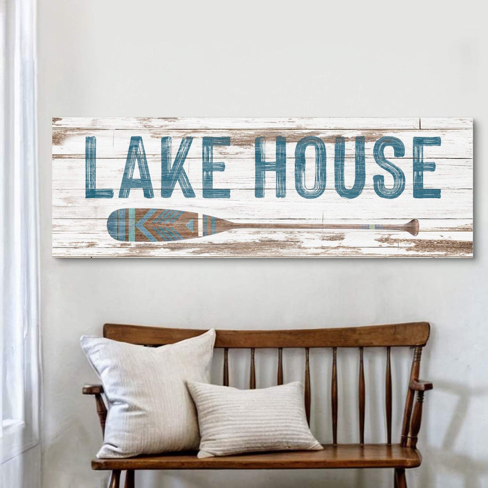 Lake House Coastal Sign II - Tailored Canvases - Flyclothing LLC