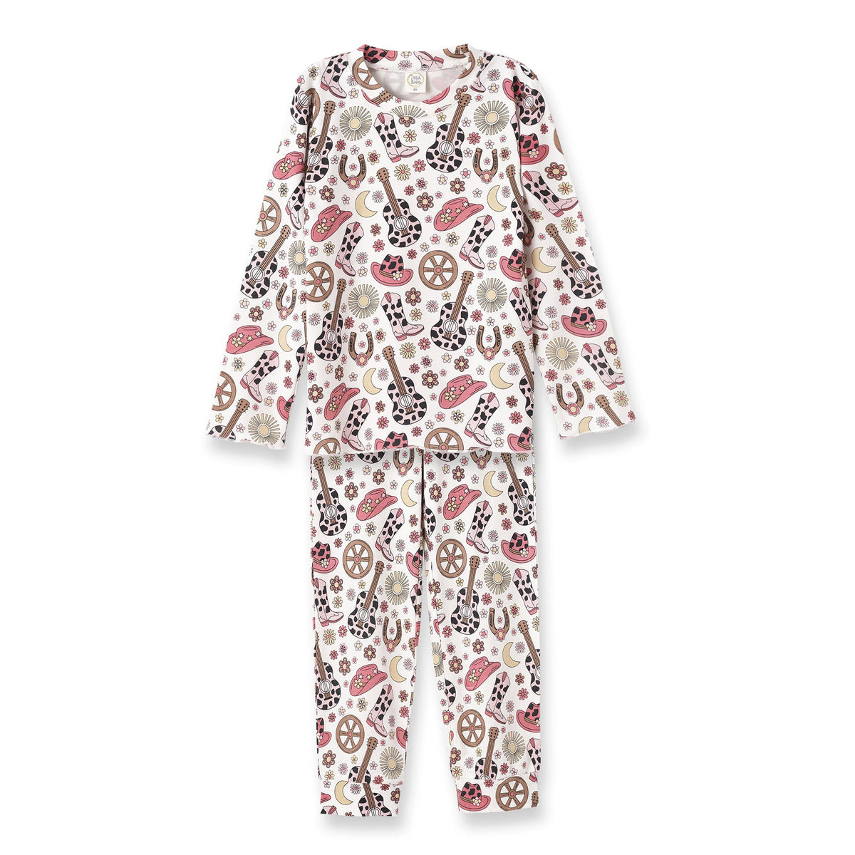 Cowgirl Cutie Girl's Bamboo Pajama Set - Tesa Babe - Flyclothing LLC