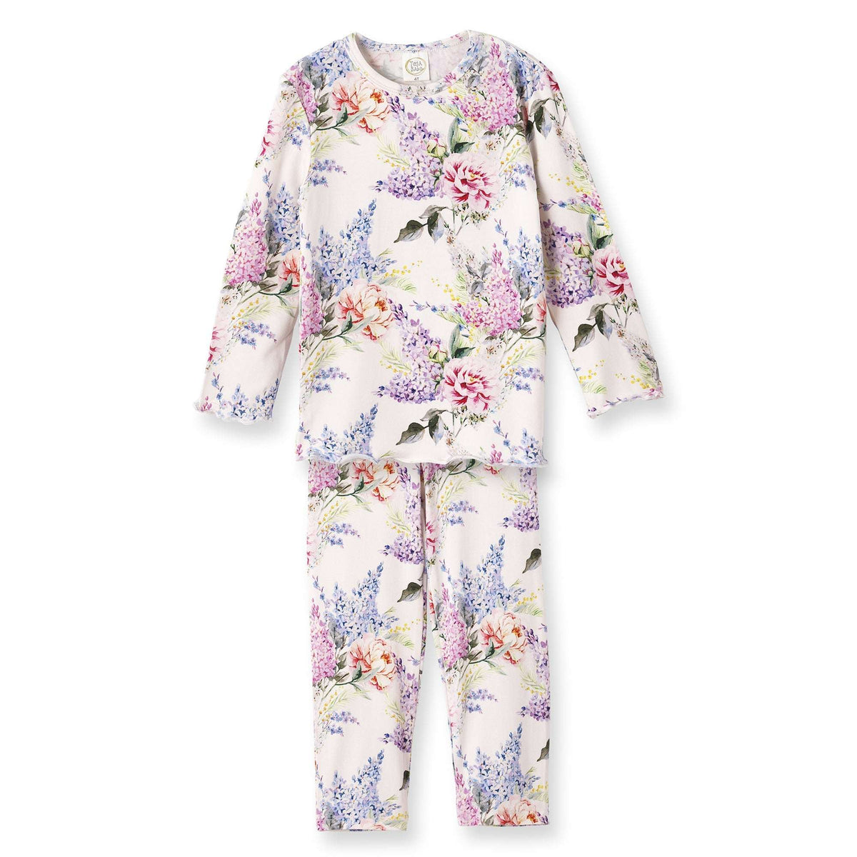 Dream Blossom Bamboo Kids Pajama Set with Floral Print - Tesa Babe - Flyclothing LLC