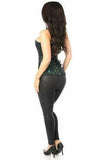 Daisy Corsets Lavish Green Lace Front Zipper Corset - Daisy Corsets - Flyclothing LLC