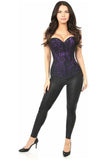 Daisy Corsets Lavish Purple Lace Front Zipper Corset - Daisy Corsets - Flyclothing LLC