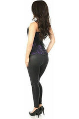 Daisy Corsets Lavish Purple Lace Front Zipper Corset - Daisy Corsets