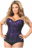Daisy Corsets Lavish Purple Lace Front Zipper Corset - Daisy Corsets - Flyclothing LLC