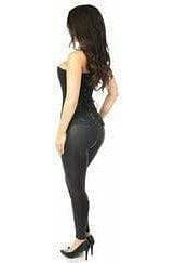 Daisy Corsets Lavish Black Lace Front Zipper Corset - Daisy Corsets - Flyclothing LLC