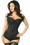 Daisy Corsets Lavish Black Lace Front Zipper Corset - Daisy Corsets - Flyclothing LLC