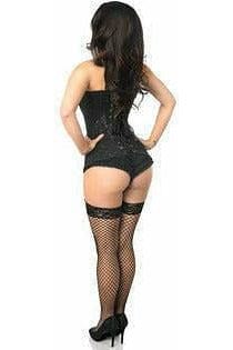 Daisy Corsets Lavish Black Lace Front Zipper Corset - Daisy Corsets