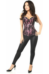 Daisy Corsets Lavish Pink Lace Front Zipper Corset - Daisy Corsets