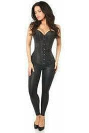 Daisy Corsets Lavish Black Brocade Corset - Daisy Corsets