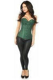 Daisy Corsets Lavish Dark Green Brocade Corset - Daisy Corsets - Flyclothing LLC