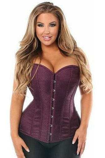 Daisy Corsets Lavish Plum Brocade Corset - Daisy Corsets - Flyclothing LLC
