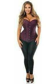 Daisy Corsets Lavish Plum Brocade Corset - Daisy Corsets - Flyclothing LLC