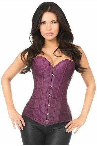 Daisy Corsets Lavish Plum Brocade Corset - Daisy Corsets