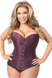Daisy Corsets Lavish Plum Brocade Corset - Daisy Corsets - Flyclothing LLC