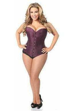 Daisy Corsets Lavish Plum Brocade Corset - Daisy Corsets - Flyclothing LLC