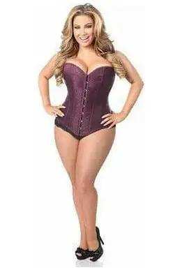 Daisy Corsets Lavish Plum Brocade Corset - Daisy Corsets - Flyclothing LLC
