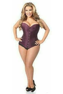 Daisy Corsets Lavish Plum Brocade Corset - Daisy Corsets