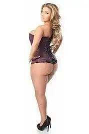 Daisy Corsets Lavish Plum Brocade Corset - Daisy Corsets - Flyclothing LLC