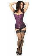 Daisy Corsets Lavish Plum Brocade Corset - Daisy Corsets - Flyclothing LLC