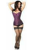 Daisy Corsets Lavish Plum Brocade Corset - Daisy Corsets - Flyclothing LLC