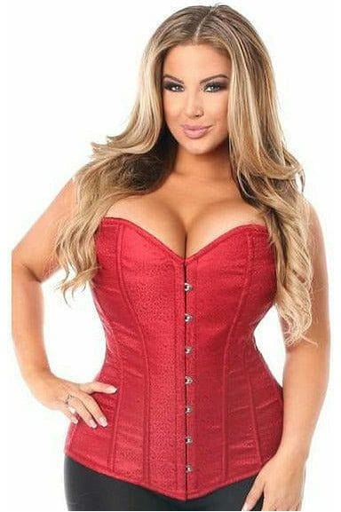 Daisy Corsets Lavish Wine Brocade Corset - Daisy Corsets