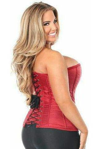 Daisy Corsets Lavish Wine Brocade Corset - Daisy Corsets - Flyclothing LLC
