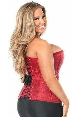 Daisy Corsets Lavish Wine Brocade Corset - Daisy Corsets - Flyclothing LLC