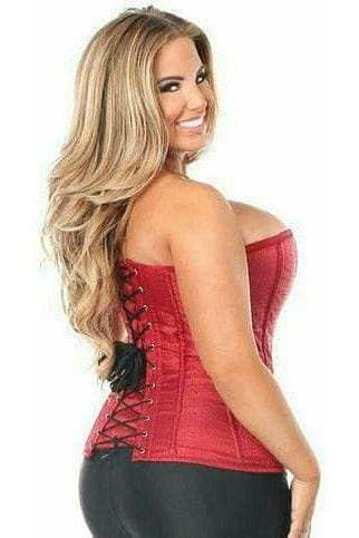 Daisy Corsets Lavish Wine Brocade Corset - Daisy Corsets - Flyclothing LLC