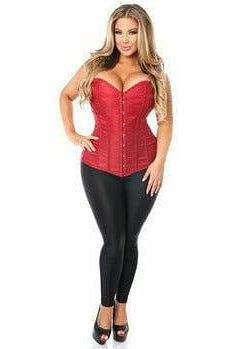 Daisy Corsets Lavish Wine Brocade Corset - Daisy Corsets - Flyclothing LLC