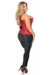 Daisy Corsets Lavish Wine Brocade Corset - Daisy Corsets - Flyclothing LLC