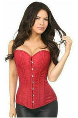 Daisy Corsets Lavish Wine Brocade Corset - Daisy Corsets