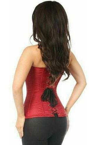 Daisy Corsets Lavish Wine Brocade Corset - Daisy Corsets - Flyclothing LLC