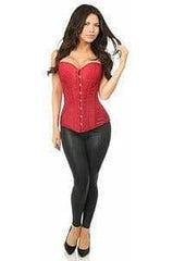 Daisy Corsets Lavish Wine Brocade Corset - Daisy Corsets