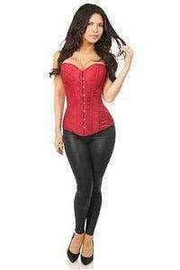 Daisy Corsets Lavish Wine Brocade Corset - Daisy Corsets - Flyclothing LLC