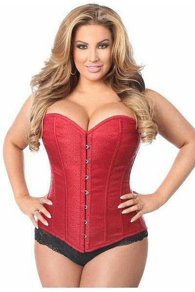 Daisy Corsets Lavish Wine Brocade Corset - Daisy Corsets
