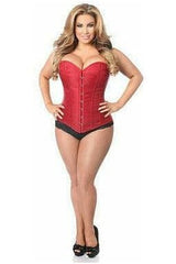 Daisy Corsets Lavish Wine Brocade Corset - Daisy Corsets