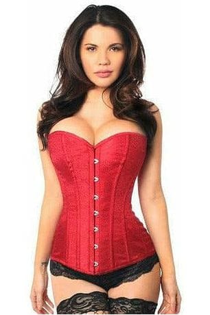 Daisy Corsets Lavish Wine Brocade Corset - Daisy Corsets