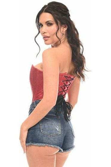 Daisy Corsets Lavish Wine Brocade Corset - Daisy Corsets - Flyclothing LLC