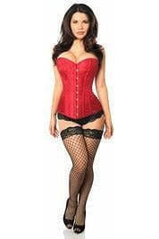 Daisy Corsets Lavish Wine Brocade Corset - Daisy Corsets