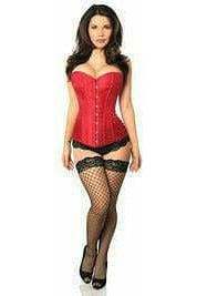 Daisy Corsets Lavish Wine Brocade Corset - Daisy Corsets - Flyclothing LLC
