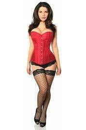 Daisy Corsets Lavish Wine Brocade Corset - Daisy Corsets