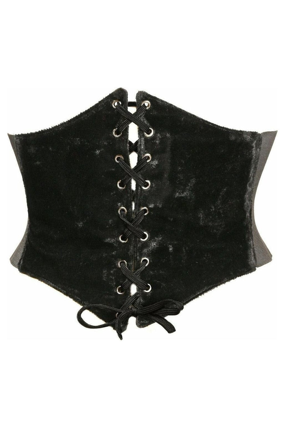 Daisy Corsets Lavish Black Velvet Corset Belt Cincher - Daisy Corsets