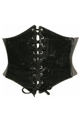 Daisy Corsets Lavish Black Velvet Corset Belt Cincher - Daisy Corsets